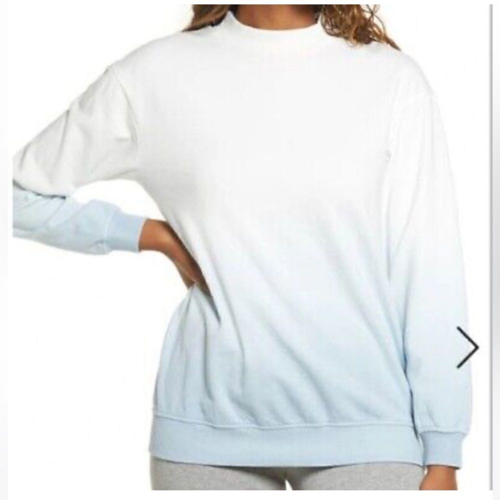 New with tags BP blue white dip dye sweatshirt size M